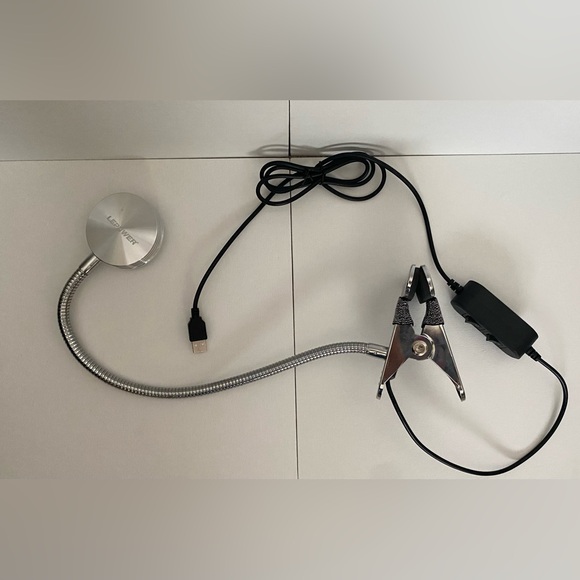 LEPOWER Clip on Light Lamp Silver - Picture 3 of 6